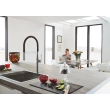 Grohe Essence jednouchwytowa bateria zlewozmywakowa, dn 15 chrom, czarny 30294000